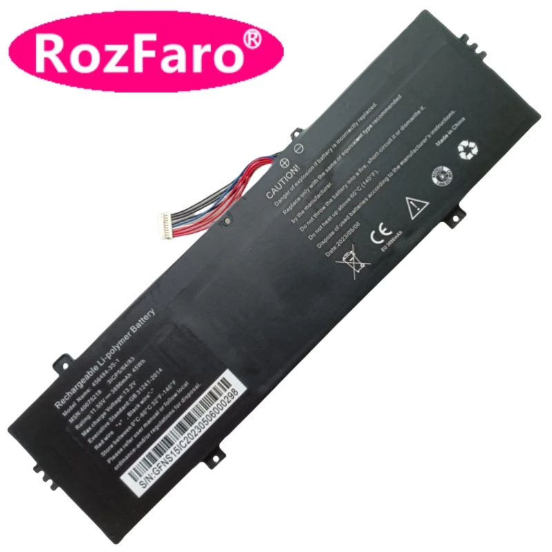 RozFaro For Gear Orchid 456484-3S-1 3ICP5/64/83 Laptop Battery 11.55V 45Wh 3890mAh For Gear Iris 40075218 Netbook