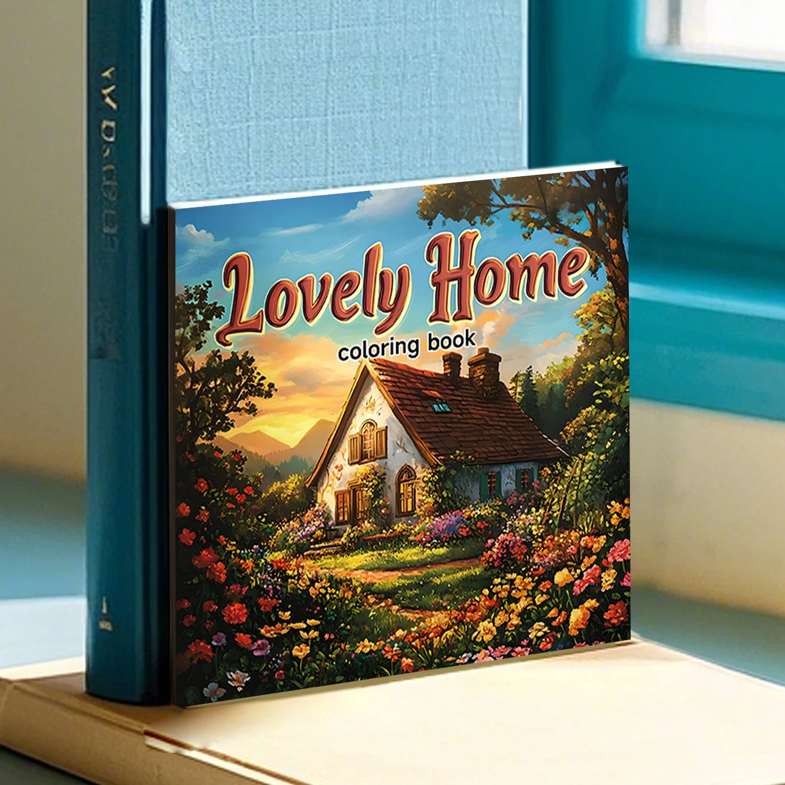 Lovely Home Coloring Book 24 Page Adult Picture Book Gift For Birthday Party Relieve Stress Kill Time Graffiti Painting Drawing 2