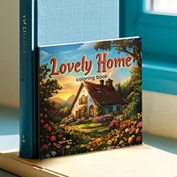 Lovely Home Coloring Book 24 Page Adult Picture Book Gift For Birthday Party Relieve Stress Kill Time Graffiti Painting Drawing 2