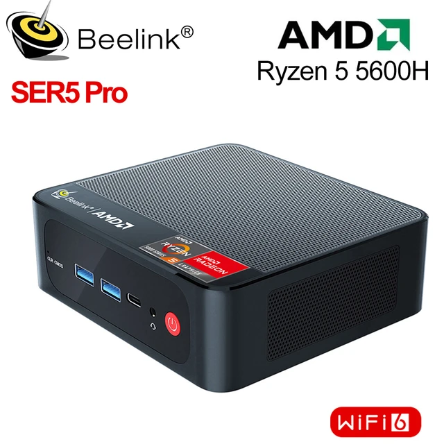 Beelink-ミニPCゲーマー、ser5、amd ryzen 5, 5600h,ddr4,16gb ssd ...