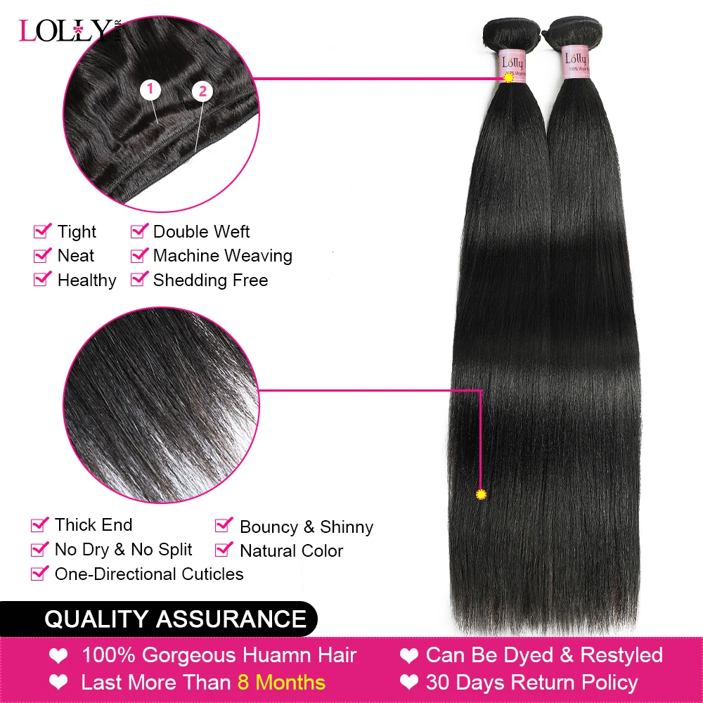 Light Yaki Straight Hair Bundles 1/3/4 Pieces Kinky Straight Human Hair Bundles 8-30 Inch Remy Human Hair Extensions For Women 4