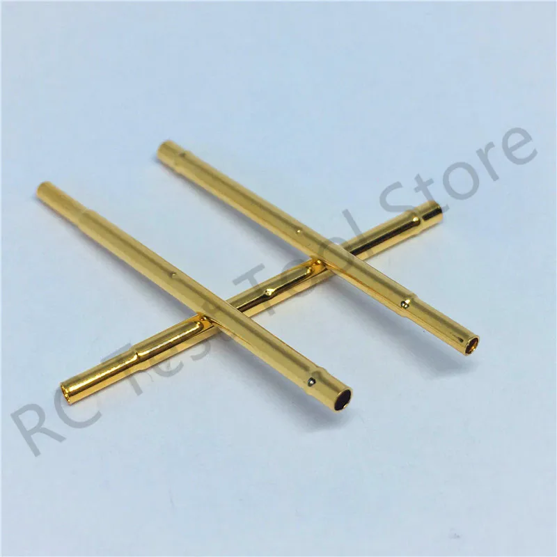 Receptáculo Latão Tubo Agulha Manga Assento, R100-2C Teste Pin, Assento Crimp Conectar Sonda Manga, 29,3 milímetros de diâmetro exterior, 1,67 milímetros, P100-B, 20 Pcs, 100Pcs