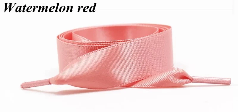 1 paar Seide Satin Schnürsenkel 2CM Breite Band Flache Schnürsenkel Frauen Stiefel Turnschuhe Schnürsenkel 22 Farben 80/100/120/140CM Schuh Zubehör – Detail 12