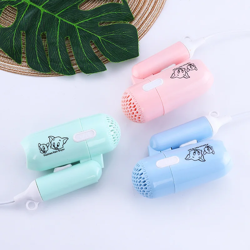 Fashion Mini Folding Hair Dryer 400w Low Power Radiation Proof Household Travel Dormitory Hair Dryer Barber Salon Modeling Tool 2