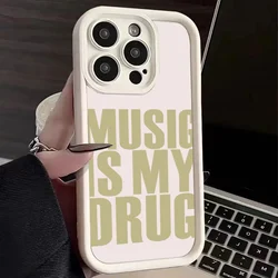Chic Women's Love Music Soft Phone Case - Stylish English Design Cover - Samsung S24Ultra (White Y2 - T9414)