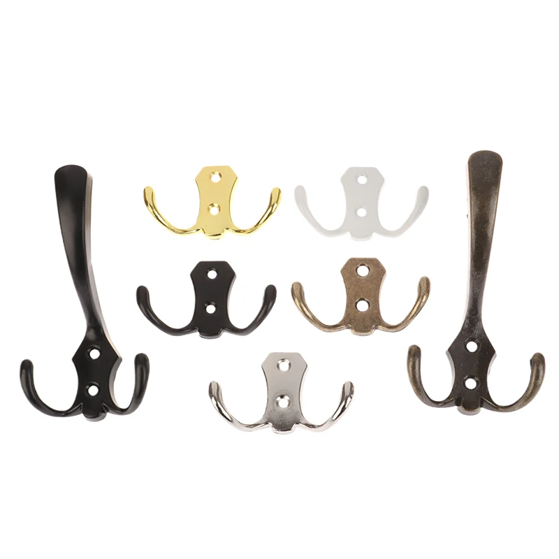 3/2 Hooks Coat Hook Wall Mounted Robe Clothes Rack Hat Wall Hanger Bedroom Entryway Clothes Coat Hook clothes and hat rack clothes hook