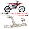Motorcycle Exhaust Escape Modifide Stainless Steel Mid Link Pipe Slip On For HONDA CRF450R CRF450RX CRF 450 R XR 2015 2016 Years