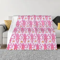 Pink Roller Rabbit Blankets Coral Fleece Plush Autumn/Winter Cute Animal Super Soft Throw Blanket for Bedding Office Quilt