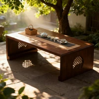 Foldable coffee table, Japanese-style low table, no assembly required, suitable for sitting on the floor, a low tatami table. 4