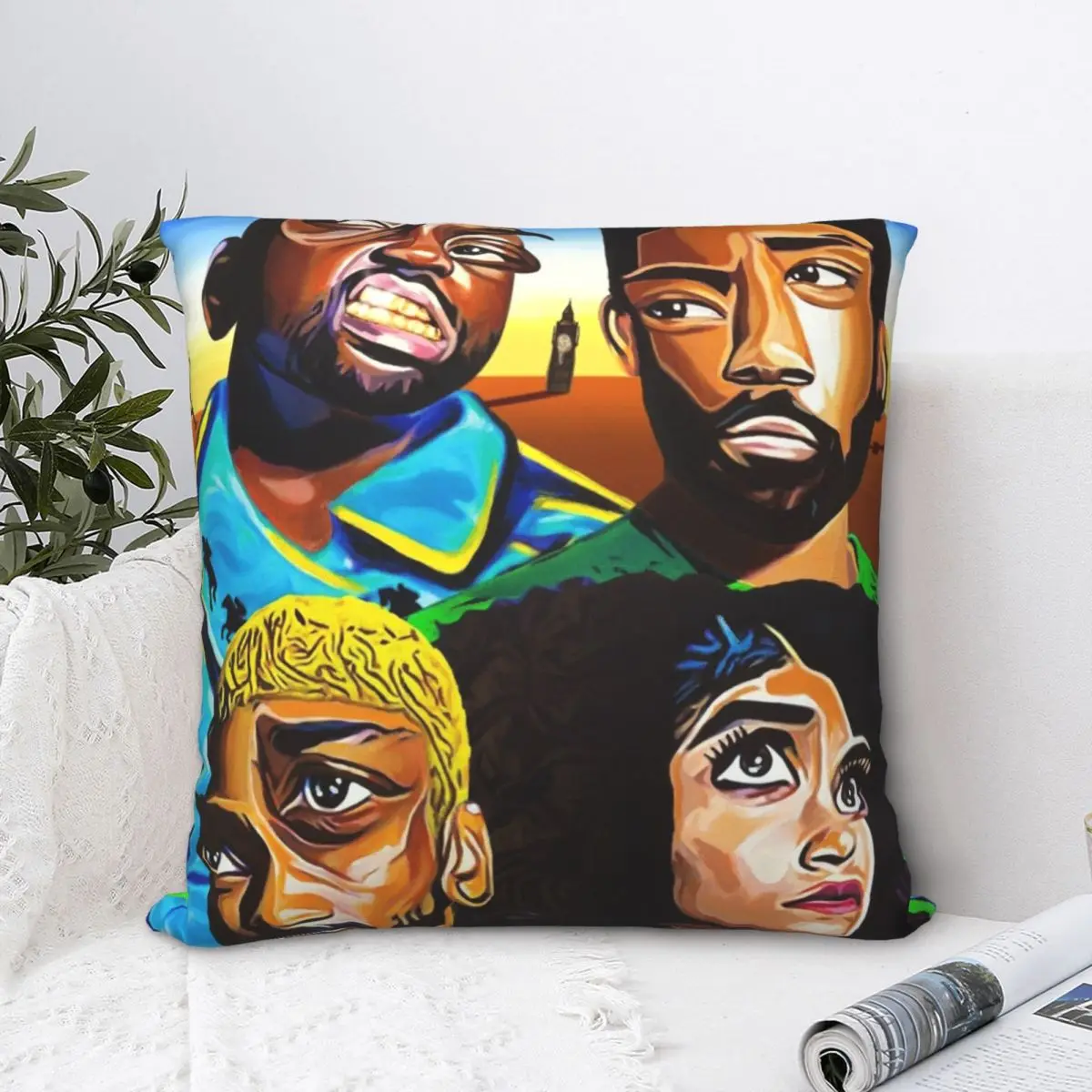 

Atlanta Season 3 Square Pillowcase Polyester Pillow Cover Velvet Cushion Zip Decorative Comfort Throw Pillow For Home Sofa