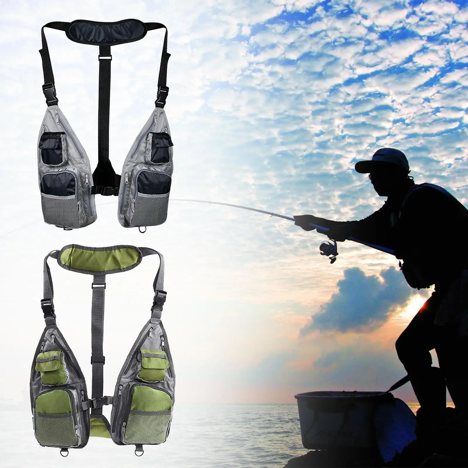 Mesh Fishing Fishing Equipment Adjustable Breathable Fly Fishing