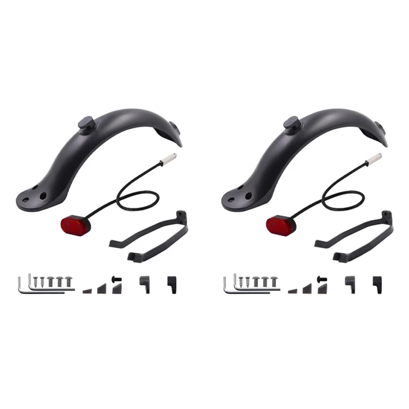 

Rear Wheel Fender For Xiaomi Scooter 1S M365 PRO 2 Back Mudguard Wing Add Taillight Hook License Plate Fender Support Durable