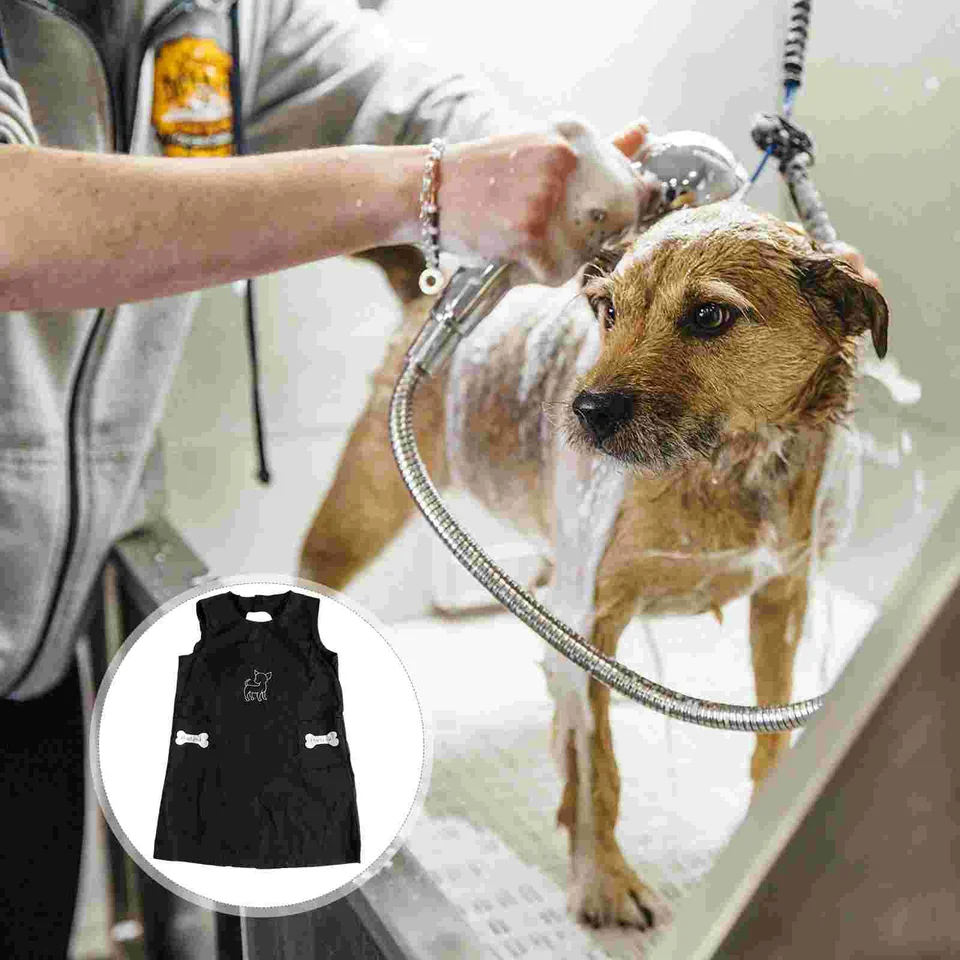 ENSIANTH Grembiule da donna per toelettatura di cani, grembiule da uomo per toelettatura cani con tasche, grembiuli toelettatura cane, M