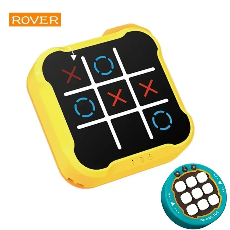 【Flash sale】 Portable For Adults Kids Multifunctional Electronic Tic-Tac-Toe Board Board Games Montessori Puzzle Table Game Chess Chess Set