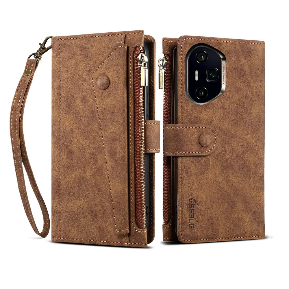 Luxury Leather RFID Crossbody Wallet Case with 8-Card Slots