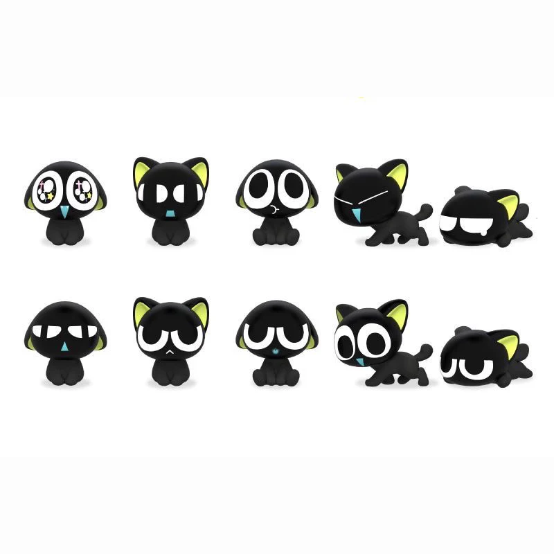 

Goods in Stock Genuine LUOXIAOHEI The Legend of Luoxiaohei Emotion Series Anime Character Q Version Model Collectible Toys