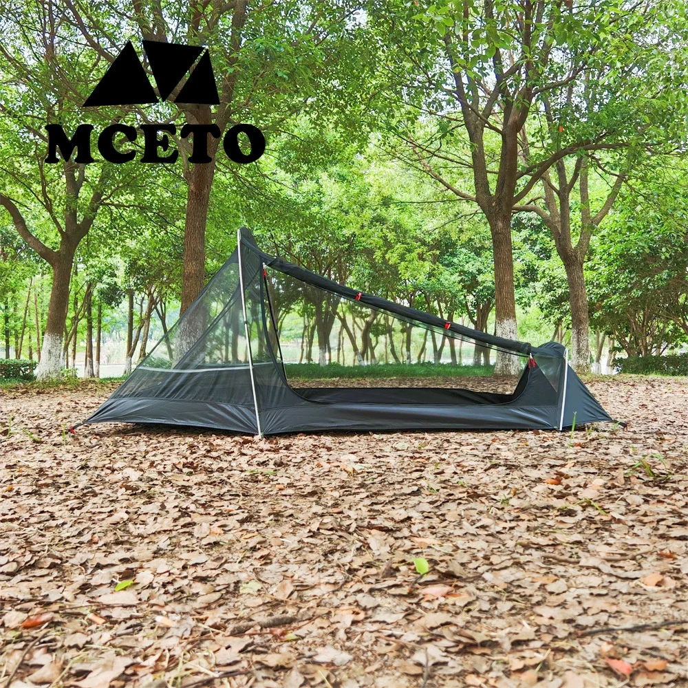 2 People Camping Tent Ultra Light Hiking Backpack Tent Dual Layer Waterproof Outdoor Travel Tunnel Portable Trekking