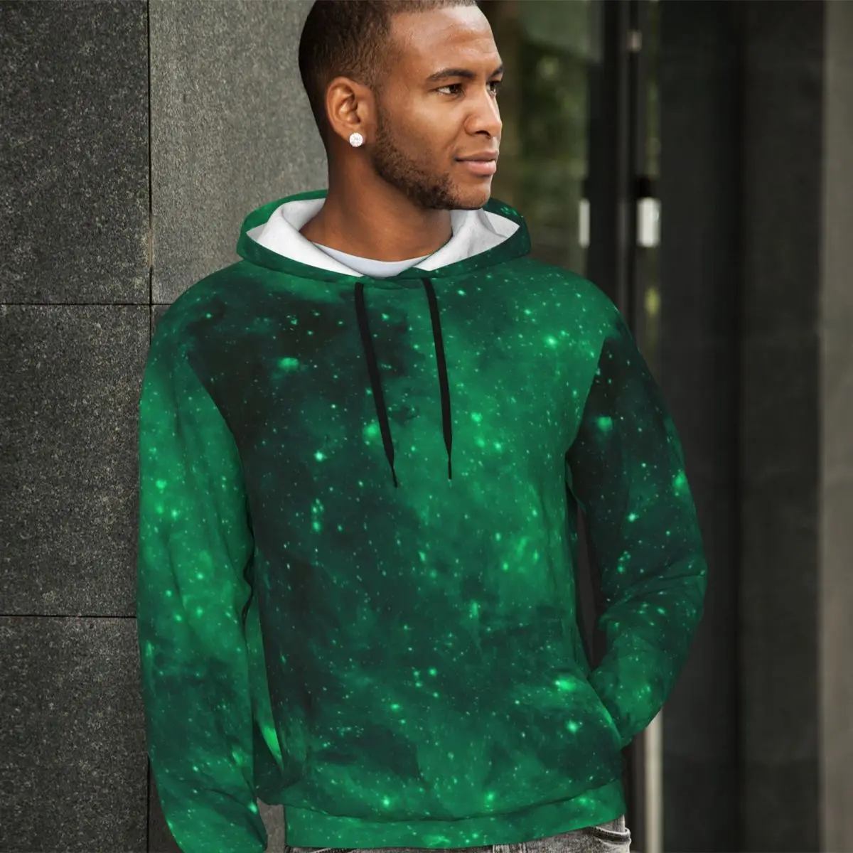 

Galaxy Casual Hoodies Male The Outer Space Funny Pullover Hoodie Winter Outerwear Comfortable Hooded Sweatshirts Oversized Tops