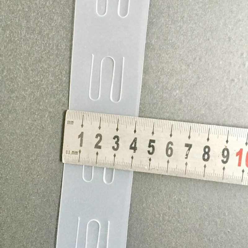 220pcs L61cm 플라스틱 PP 클립 스트립 교수형 상품 프로모션 디스플레이 슈퍼마켓 매장