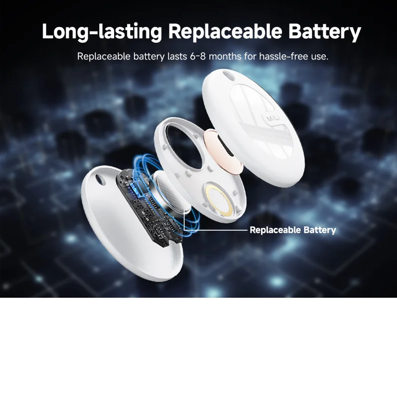 New Mili Mitag Go Smart Tracker For Android Item Finder And Locator Work With Bluetooth Google Find My Device Anti-lost Air Tag 6