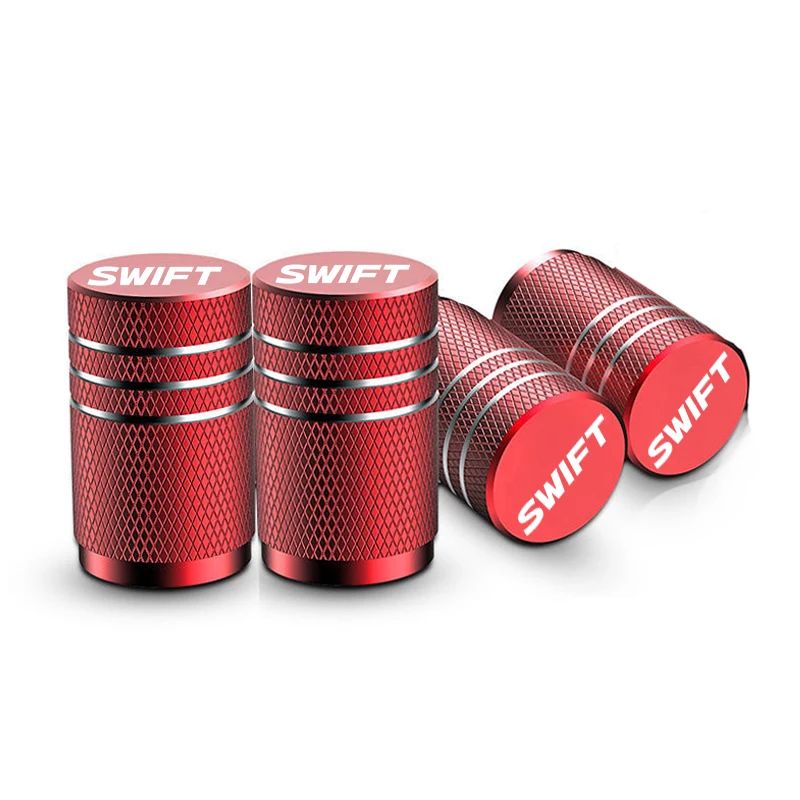 Wheel Valve Caps For Suzuki Swift Car Wheel Tire Valve Caps Tyre Stem Covers Airdust Waterproof Accessories