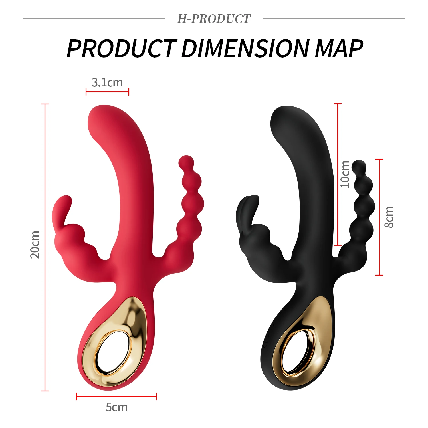 New Rabbit  G Spot Vagina Anal Plug Triple Vibrator 10 Strong Speed Vibration G-point Stimulator Dildo Female Sex Toy Shop 18