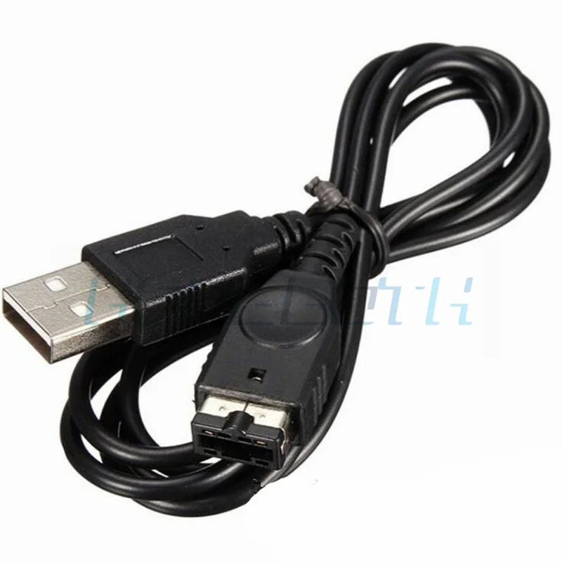 블랙 USB 충전 어드밴스 라인 코드 충전기 케이블, SP, GBA, 게임보이, 닌텐도, DS용, 100 개