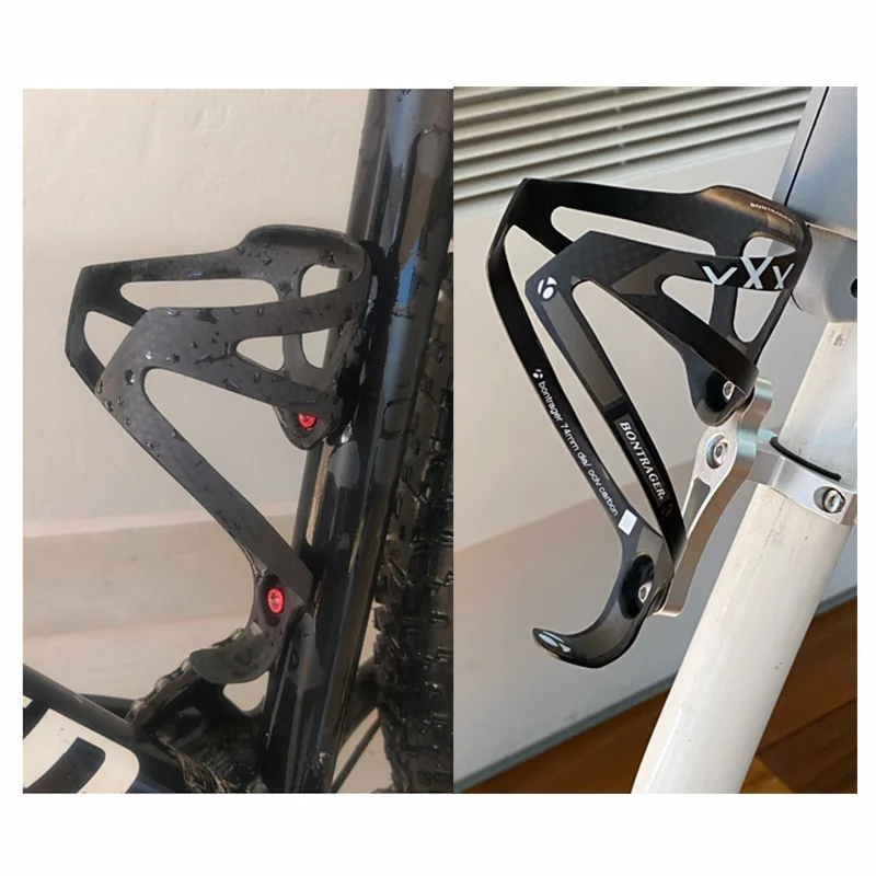 Platt Portaborraccia In Fibra Di Carbonio, Leggera, Per Bici Da Strada E Mountain Bike, Gloss 1PCS - Foto 9
