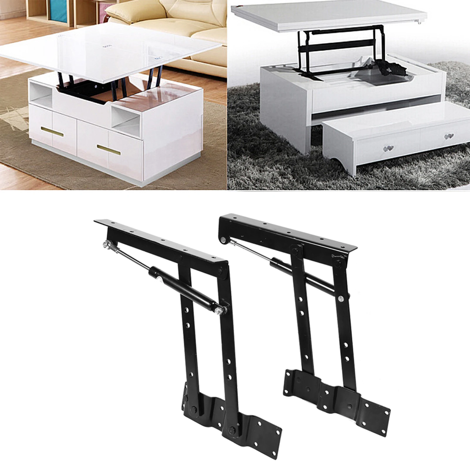 Coffee Table Mechanism Hydraulic Hinge Mechanism Hardware Top Lifting 2x Practical Up Coffee Table Mechanism Hardware Top Lifting Frame Furniture