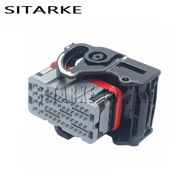 ชุด 1 ชิ้น 64320-1318 ขั้วต่อโมดูลาร์แบบไฮบริด Molex CMC และ CMX แบบปิดผนึก สายไฟออกด้านซ้าย สีเทา รหัส 48 ทาง พร้อมขั้วต่อ 1