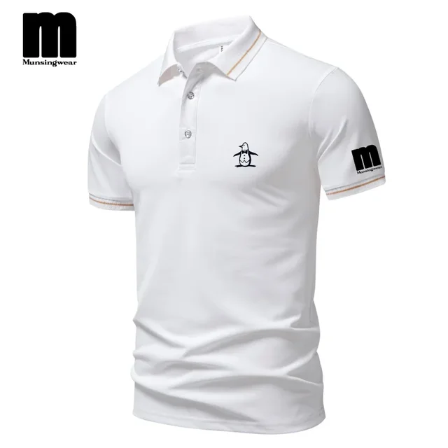 Vêtements de Golf 2026 été nouveau luxe de haute qualité séchage rapide mode hommes et femmes sport à manches courtes haut Polo de Golf 1