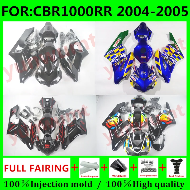 

NEW Abs Motorcycle Whole Fairings kit fit for CBR1000RR CBR1000 04 05 CBR 1000RR 2004 2005 Bodywork full Fairing kits