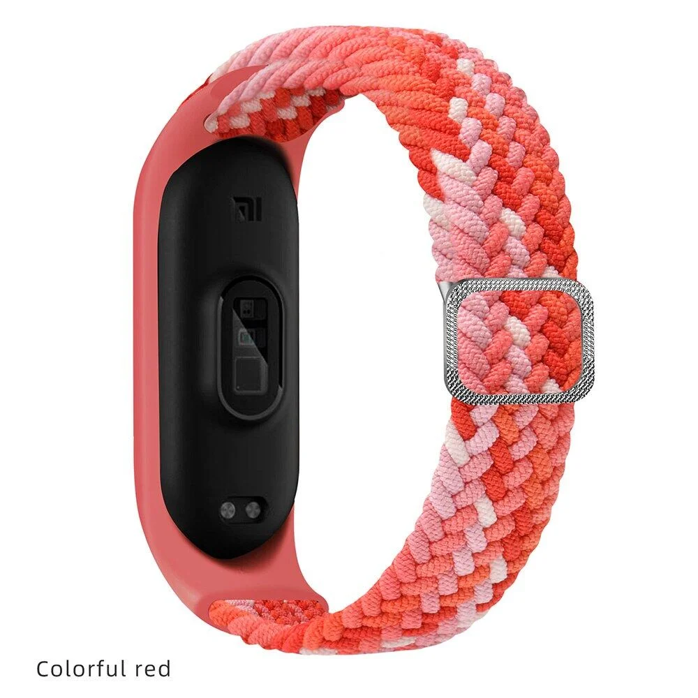 Elastic Adjustable Nylon Braided Wristband Strap - Universal Fit