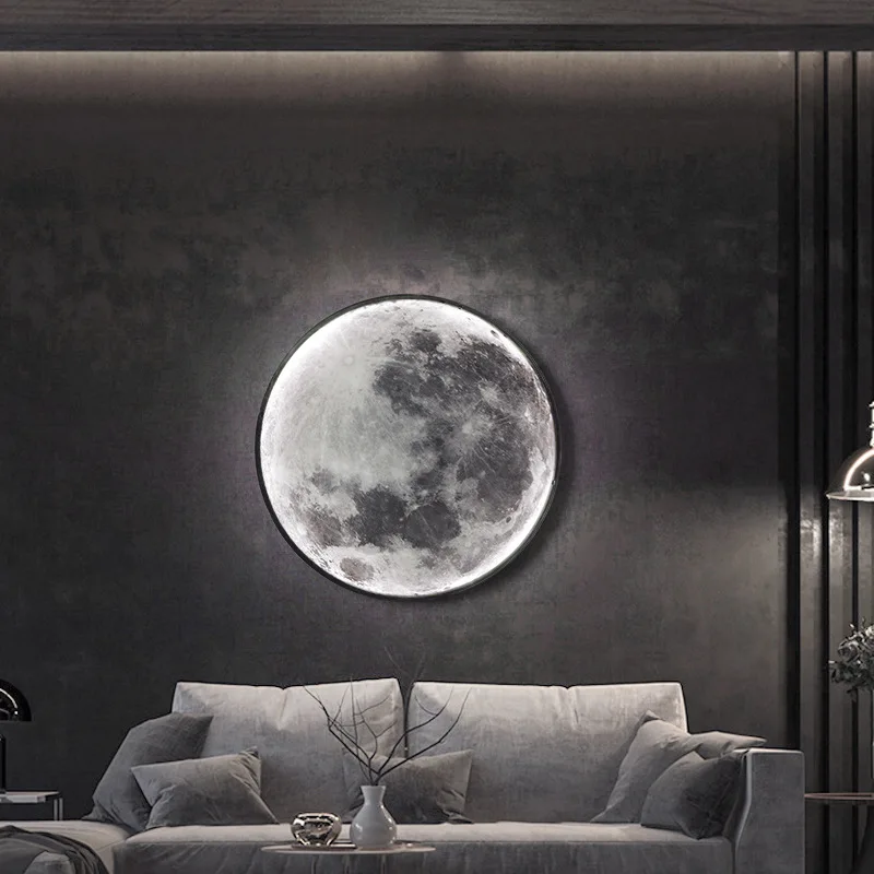 

ZK50 Moon LED Wall Light for Bedroom Kids Room Foyer Living Room Corridor Gallery Study Room Indoor Home Decoration Light