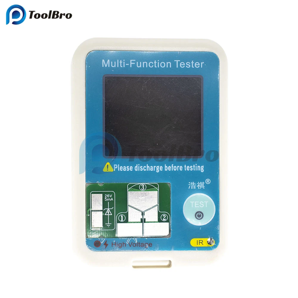 MTT-V1 Digital Multi-Function Transistor Tester Diode Triode Capacitance Capacitor Resistor ESR SCR Inductance Meter Multimeter 5