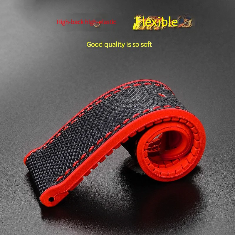 Durable Canvas Nylon Waterproof Watch Strap with Rubber Lining - Men's Watchband Accessories