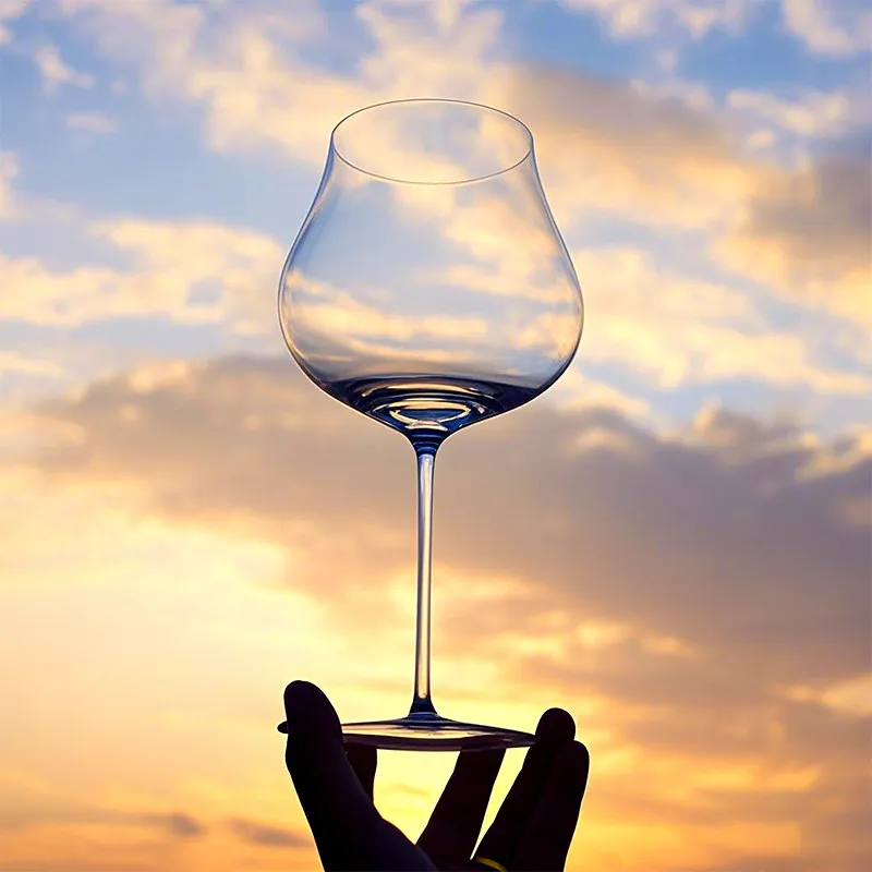 Big Belly Burgundy Goblet 6