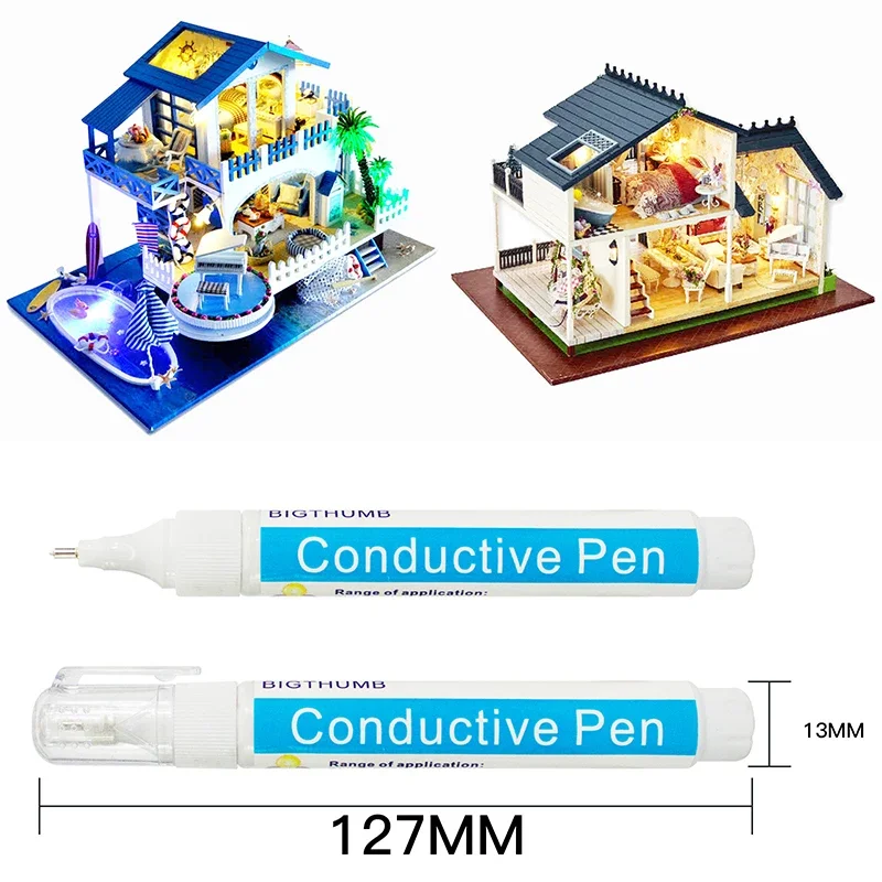 Circuit Repair Conductive Paint Pen Children Education Physics Teaching Circuit Design Strong Adhesion Paint Silver Paste Pen