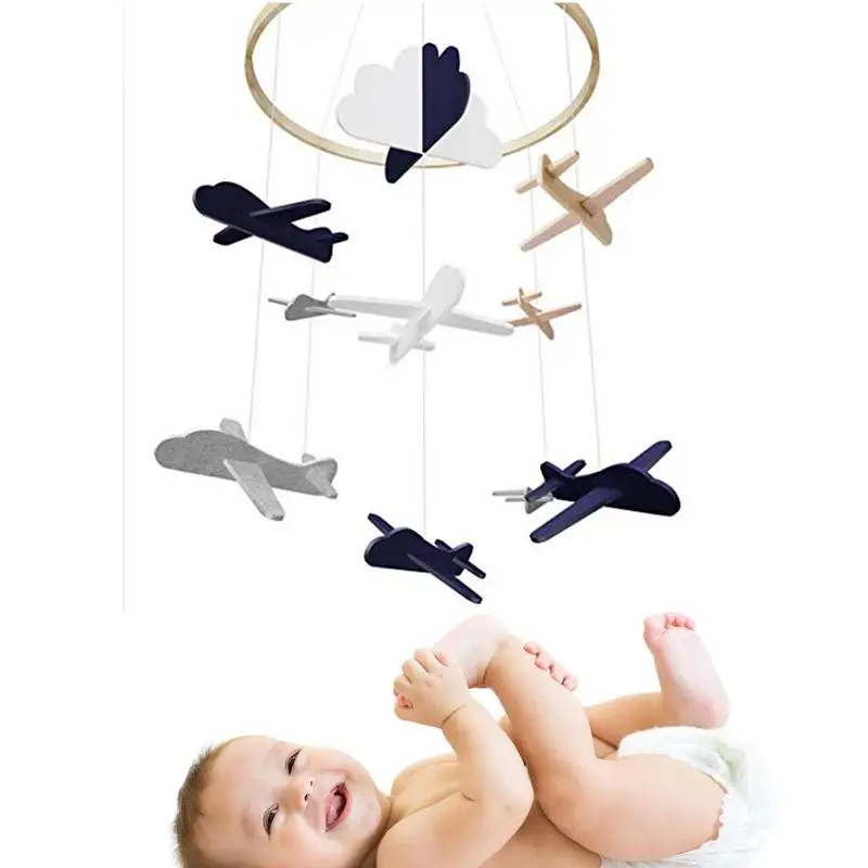 

Baby Crib Dream Catcher Bed Mobile Airplances Clouds Birds Baby Ceiling Hanging Nursery Bedroom Decor