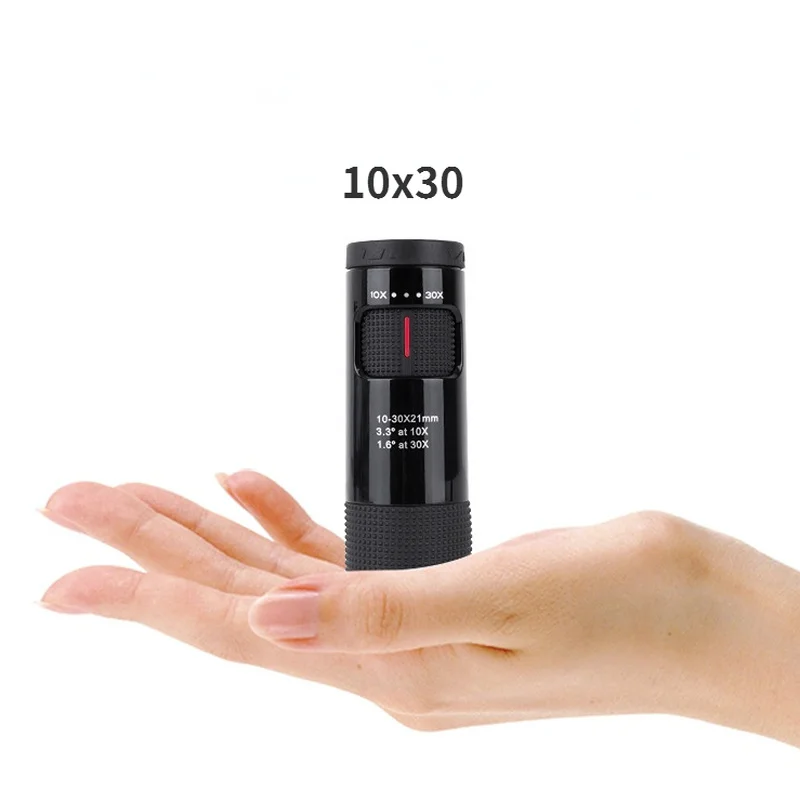 Original Travel Binoculars 10-30x21 HD Flexible Focus High Power Mini Monocular Zoom Telescope for Pocket Travel Hunting 3