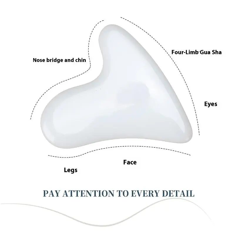 High Silicon Glass Gua Sha Board Facial Scraper Plate Lift Massage For Face Body Neck Leg Skin Care Beauty Health Massager