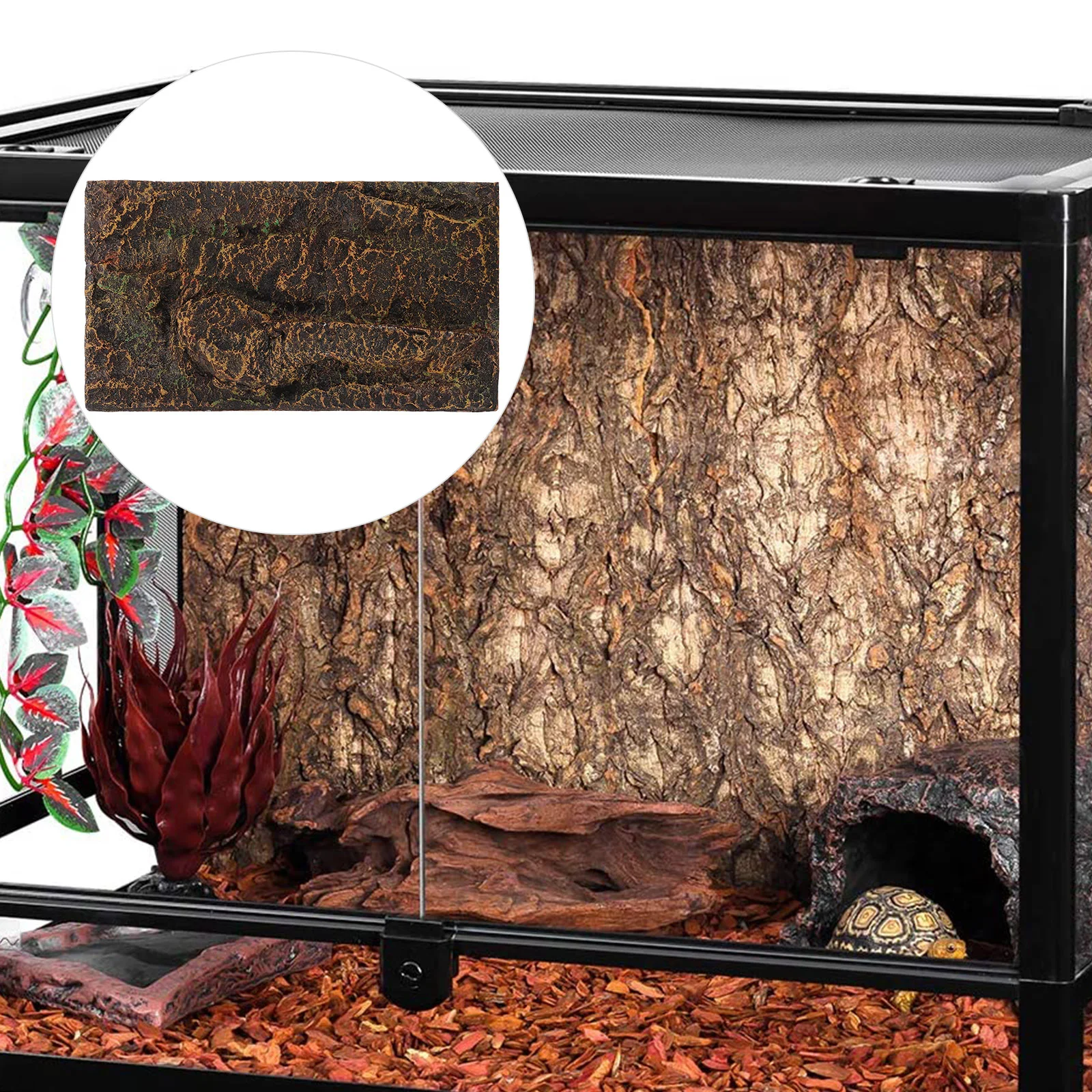 

Background Reptile Tank Board Terrarium Aquarium Snake Tile Cork Decorative Decor Lizardvivarium Box Accessories Decoration