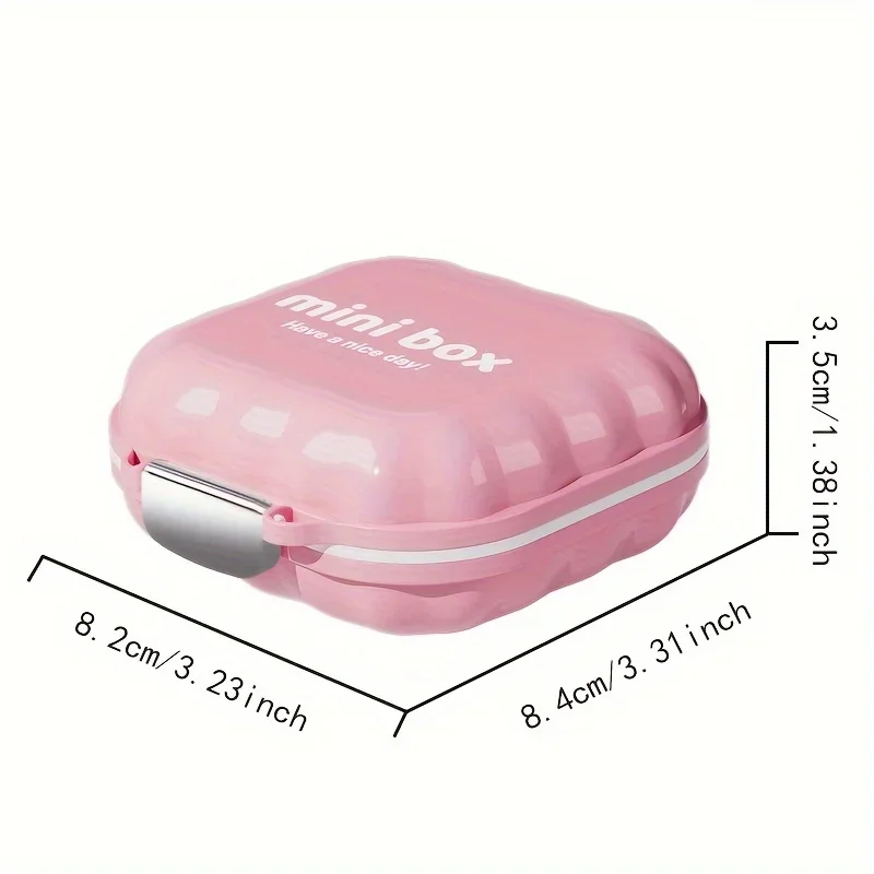 1 Portable Pill Box, Suitable for 7-Day Travel, 7-Compartment Pill Organizer, Sealed Storage Container, Jewelry Case
