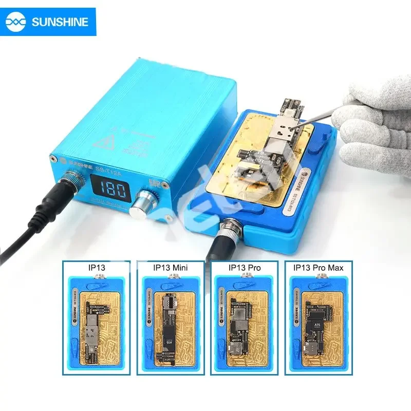 

SUNSHINE T12A-N13 Preheating Station Welding Platform For iPhone 13 PRO MAX MINI Motherboard Layered Heating