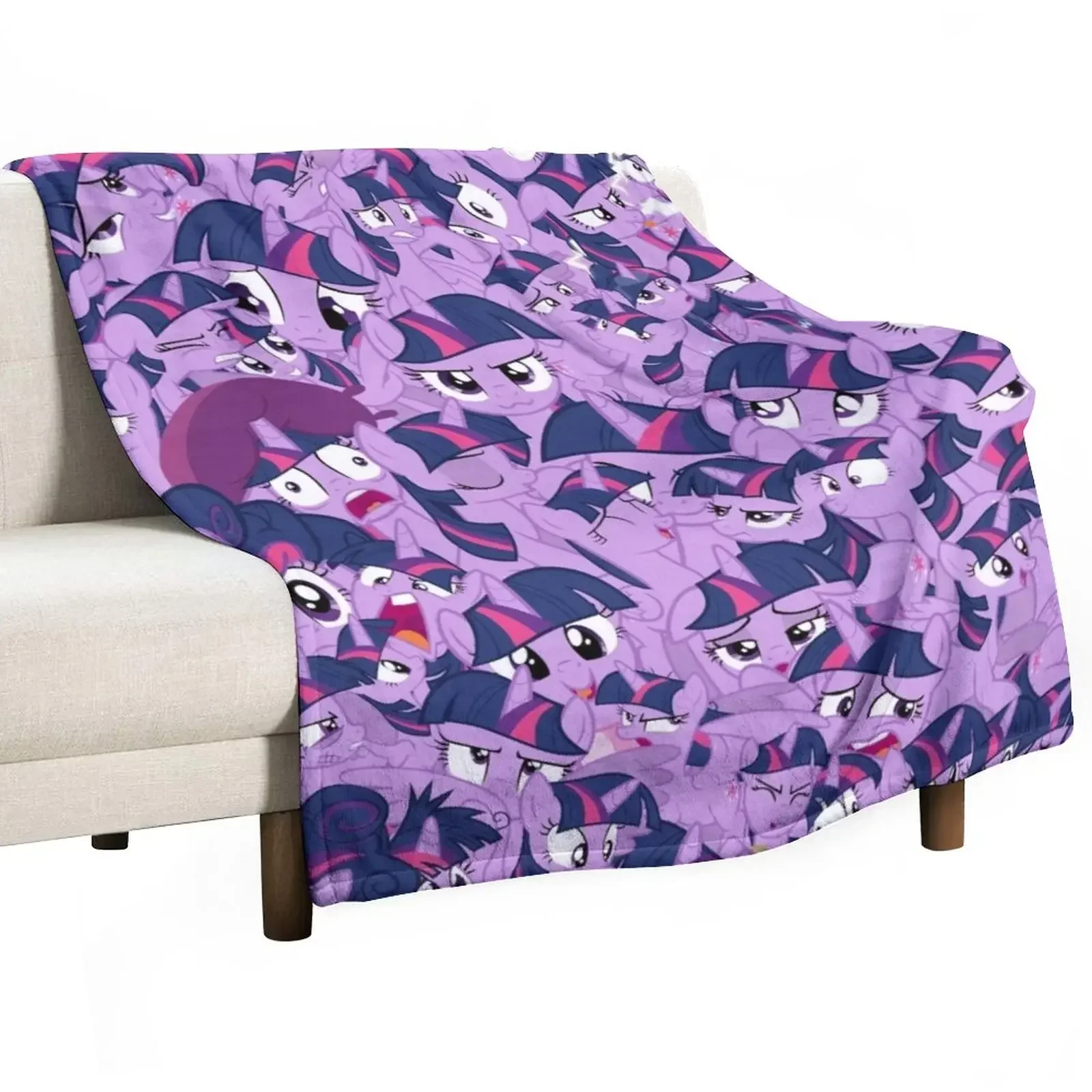 

Twilight Sparkle Mess Throw Blanket Kid'S Luxury Sofa Warm Blankets