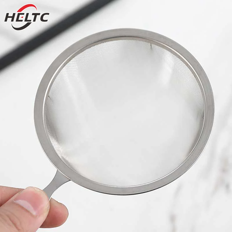 1Pc Fine Tea Strainer Filters Stainless Steel Mesh Tea Infuser Colander Reusable Teapot Infuser With Handle Tea Cup Filter