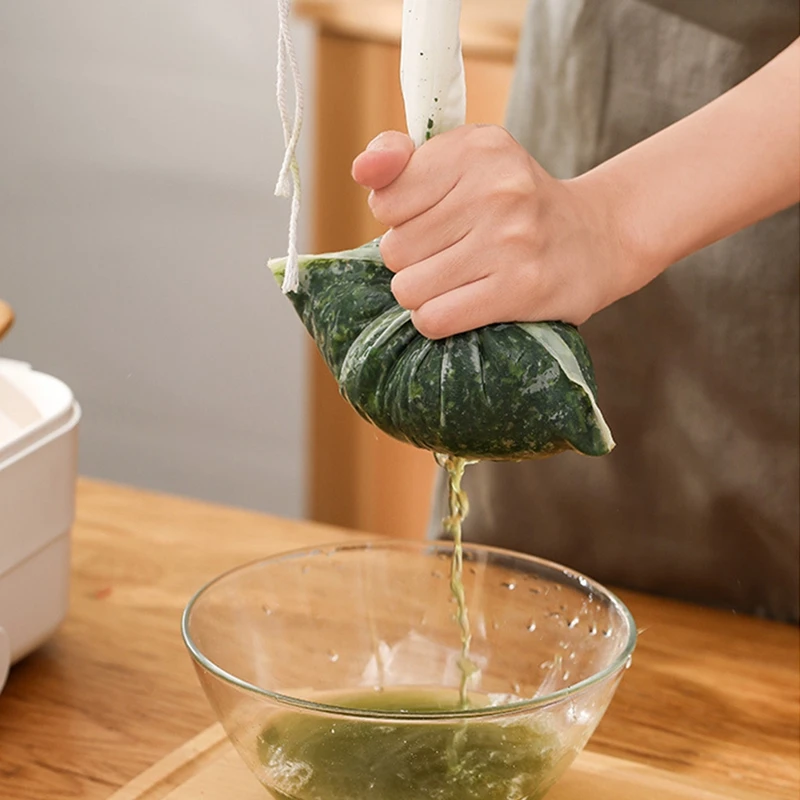 Reusable Mesh Nut Milk Bag - Fine Filter for Straining and Cold Brew