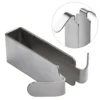 1pc Bathroom Shower Door Hook Stainless Steel Over Glass Door Shower Towel Rack Double Sided Frameless Bathroom Hanger Punch 1