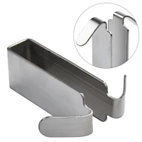 1pc Bathroom Shower Door Hook Stainless Steel Over Glass Door Shower Towel Rack Double Sided Frameless Bathroom Hanger Punch 1