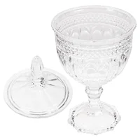 Transparent Glass Sugar Jar With Lid Storage Container Candy Box Home Decor Biscuit Barrel Kitchen Accessories Storage Bottles 1